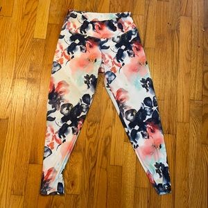 Floral workout leggings